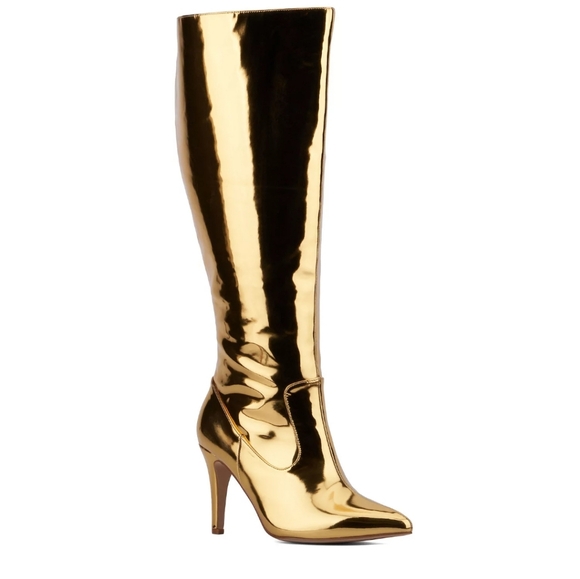 Fashion to Figure Shoes - Fashion to Figure Metallic Boots